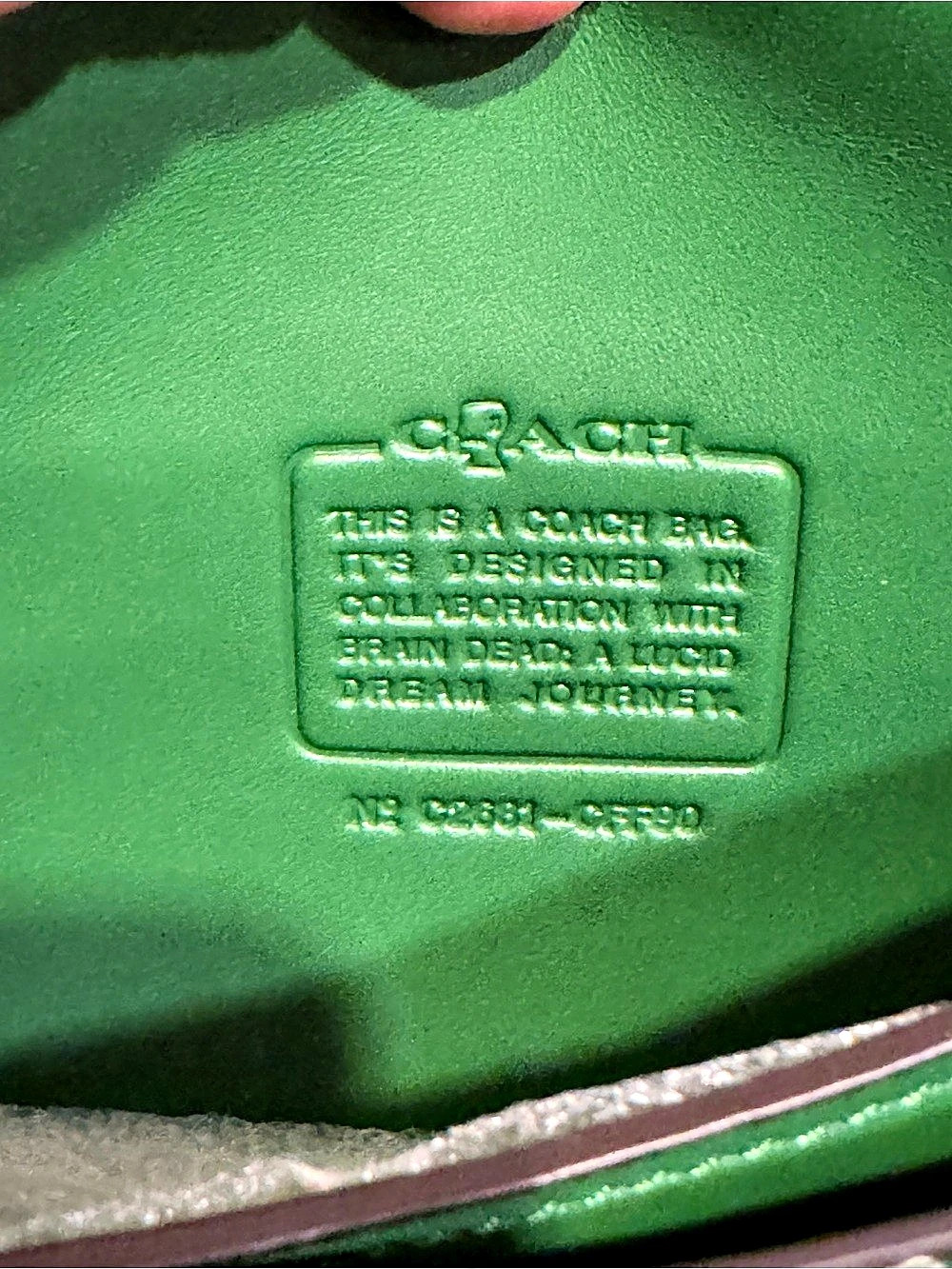 Coach x Brain Dead Green Tabby  NWT - Picture 12 of 12